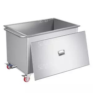 이동식 스테인리스 물탱크 수레 농업용 축사 물 저장탱크 급수 저수조 버킷 사각 304