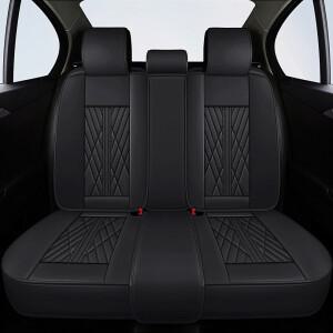 HeXinYan 범용 가죽 카시트 커버, 자동차 액세서리, 인테리어 스타일링