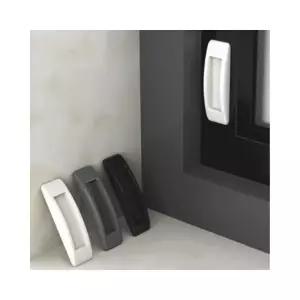 루미나D 붙이는 화이트 무타공 접착 유리문 샷시 창문 손잡이