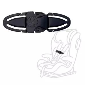 탈출 방지 카시트 버클 가드 및 가슴 하네스 클립 잠금 - 유모차 벨트용 안전 잠금(스타일 B 블랙 1팩)