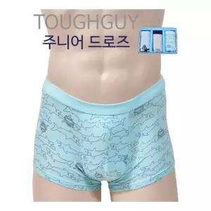초등학생 캐릭터 주니어 드로즈 3매입 쾌적한 어버이 주니어삼각팬티 남자주니어의류