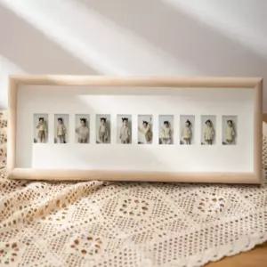 올피노 펼침 아이성장 분활액자 증명사진 우드 10칸 20칸 1p