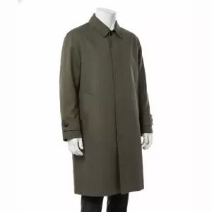 COVERNAT 오버핏 코트 래글런 싱글 카키