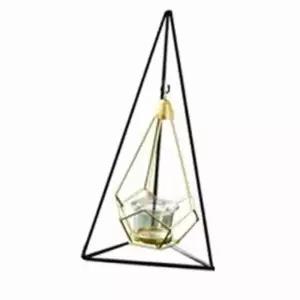 ( )캔들 홀더 메탈 삼각 거치대 티라이트 거치대 캔들거치대 양초받침대