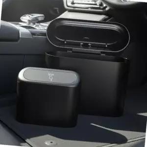 ( )차량용 밀폐 쓰레기통 원터치 방수 소형 거치대 차량 실내 수납