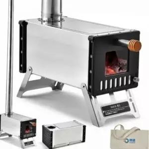 아웃도어 난로 장작 접이식 캠핑 이동식 스테인레스 화목