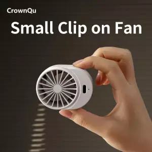 휴대용 허리 클립 팬 충전식 360 ° 야외 스포츠 택배 작업을 위한 조정 가능한 터보차저 목 3단 강풍