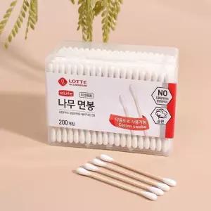 [에스에스_62]200p 나무면봉 일회용 수리용면봉 화장면봉