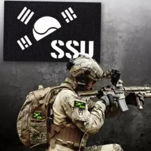 마크 전술 밀리터리 특수부대 부착 야광 태극기 패치