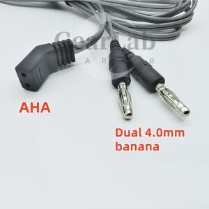 재사용 가능한 양극성 집게 케이블 액세서리 AHA 소켓 4.0mm 바나나 고온 살균 방지 3m