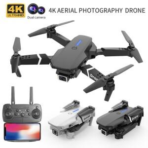 신형 드론 E88 프로 RC 쿼드콥터 4K HD 카메라 FPV WiFi 간편 접이식 고도 저항 데이터 모니터링 기능 포함