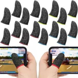 40개 모바일 게임용 손가락 커버 섬유 소재 땀 방지 게이머용 워킹 핑거 커버