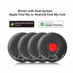 안드로이드 또는 iOS용 에어 태그 블루투스 트래커 스마트 로케이터 장치 듀얼 시스템 파인드 마이 구글 허