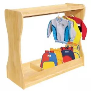 어린이집 교실 원목 행거 옷장 가방선반 사진관 문없는 외투걸이 고급