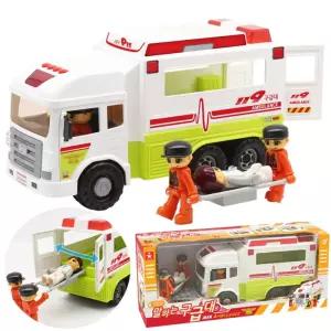 유아 문열리는 대형 119 구급차 소리 자동차 장난감 아동 아기 구조대 어린이완구