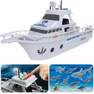 유아 바다 보트 상어 피규어 세트 불빛 소리 배장난감 남자아이선물 자동차 아기