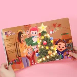 유아 베베핀 크리스마스 노래 버튼 사운드북 장난감 아이 오디오북 어린이집 키즈