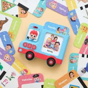 유아 영어 낱말카드 읽어주는 미니 베베핀 사운드패드 노래 아기 남아 음악 완구