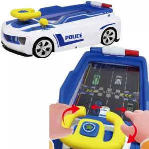 유아 운전놀이 자동차 게임 핸들 경찰차 장난감 화이트 완구 아동 아기 드라이브