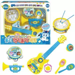 유아 로보카폴리 기타 드럼 나팔 북 악기 세트 장난감 음악놀이 아이선물 완구