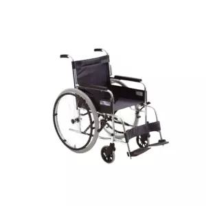 미키코리아 휠체어 스카이-1/SKY-1/스틸휠체어/링겔꽂이/브레이크/주머니/보행보조차/실버카/효도선물