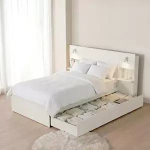 동서가구 100% 국내제작 스테디셀러 화이트 책장 책상 & E0등급 2배 깊은 수납 침대 DF918072 모음