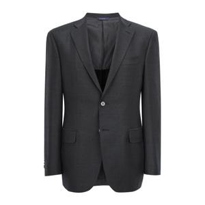 마에스트로 춘추 차콜그레이 멜란지 울 정장자켓 A021CG