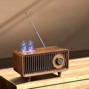 진공관 라디오 휴대용 레트로 스피커 표준 클래식 엔틱
