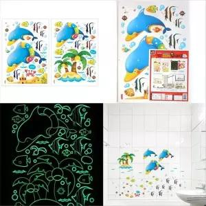 벽 UA23ED56 장식 윈도우 스티커 데코 창문 꾸미기 장식 돌고래