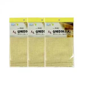 [RIZPICK]찜기깔개 삼베주머니 대형 27x34cm 3개 세트