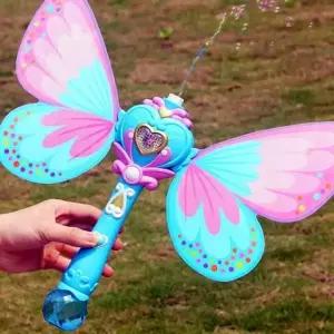 요술봉 나비 멜로디 +리필용액SET 버블건 비누방울 비 tYc2+8xQE