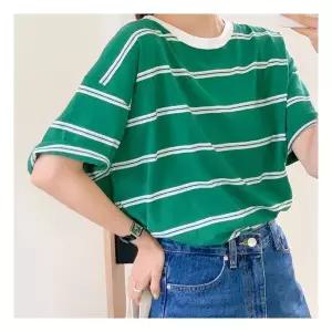 하젤 스와니 스트라이프 순면 반팔 티셔츠 M3396 200252