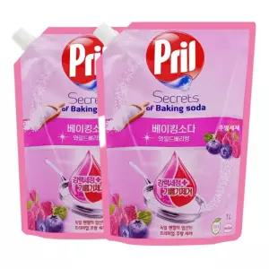 프릴 베리향1000mlx2개 리필 고농축 1종 주방세제