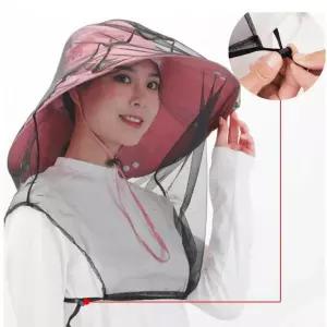 휴대용 방충망 모자 얼굴 보호 메쉬 벌레 차단 낚시 등산 벌초 양봉 작업용 가리개