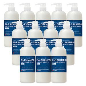 차밍 투인원 겸용샴푸 이엑스 730ml x 12개 대용량 딥클렌징과 컨디셔닝을 한번에