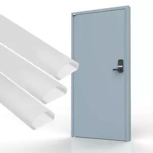 문풍지 문틈막이 현관문 고무패킹 틈새막이 우풍차단 소음 차단 D대형세트 2.4m 3개입