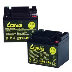 [Long] 케어라인 스쿠터용 배터리 12V 45Ah 40Ah 호환 (2개/1세트) - 나드리100 나드리110