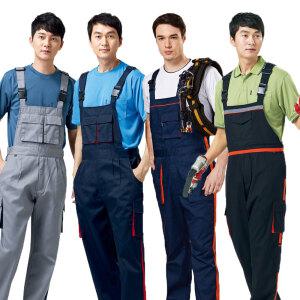 멜빵 바지 스즈끼 작업복 정비복 곤색 회색 검정색