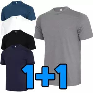 원플러스원 여름 남성 무지 라운드 반팔 아웃도어티셔츠  남자 기능성 아이스 냉감 쿨론 빅사이즈