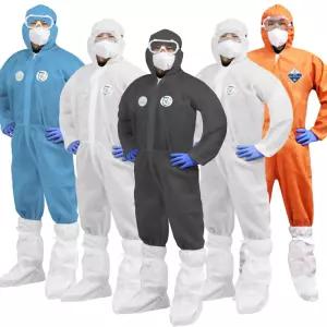 나노가드 PP일회용작업복 원피스 투피스 방역복 방진복 보호복 부직포작업복 위생복 가운 농장 분진 