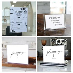 아크릴 포켓 부착용꽂이판 사무실 신발장 사물함 이름표 부착형 아크릴꽂이 A4 A5 A6