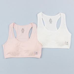 주니어 스포츠 브라 탑 속옷 2매 세트 JUB-003