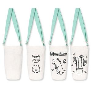 텀블러백 가방 만들기 키트 세트 무지 재료 교재 천 꾸미기 돌봄 어린이 물통 물병 텀블러 방과후 친환경