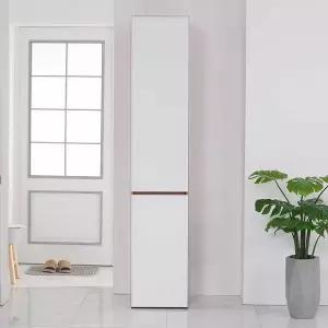 [바로방 가구]오프 400 틈새 주방 수납장 홈카페 냉장고 옆 부엌 그릇 선반 키큰장