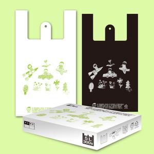 친환경 비닐봉투 손잡이봉투 5L/300매 환경오염 저감물질 함유