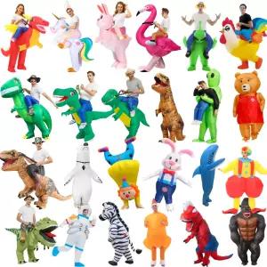 (국내당일)할로윈데이 크리스마스 코스프레 공룡옷 외계인 에어슈트 풍선옷 인형탈 졸없사진컨셉