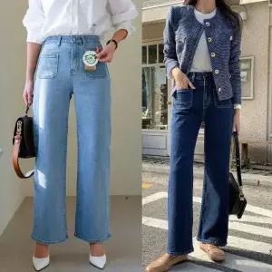 봄신상입고 투투포켓와이드 히든밴딩 포켓 와이드 편한청바지 96플레이스데님