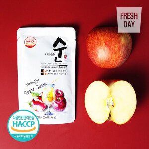 [프레시데이][HACCP인증] 물타지않은 저온착즙 영주 순수 사과즙 60포*100ml