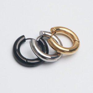 [스마트보이]P1013w써지컬 볼드 두꺼운 원터치 남자 여자 링피어싱