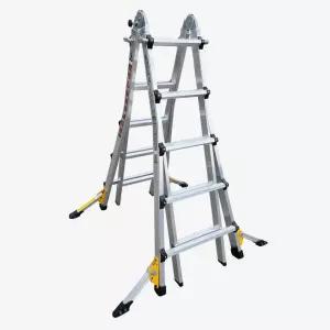 일반 LS-5단 사다리 HSN-L1017 미니 아웃트리거 A형 H형 알루미늄 다목적 사다리